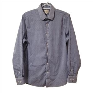 Scotch & Soda Striped Long Sleeved Button Down Cotton Dress Shirt
